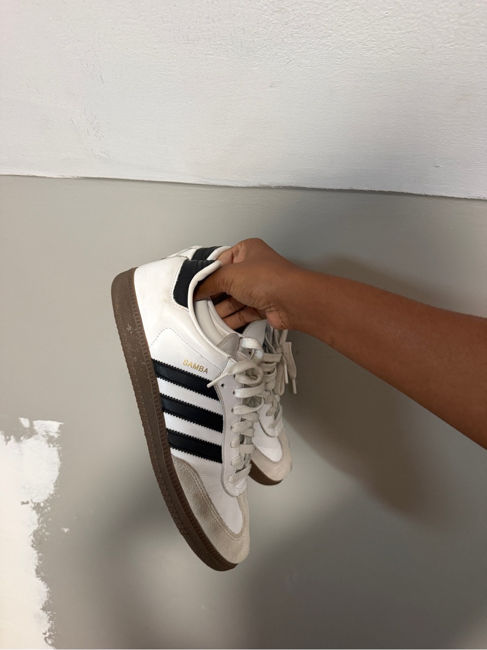 adidas women Samba Sneakers - White, Black, Brown